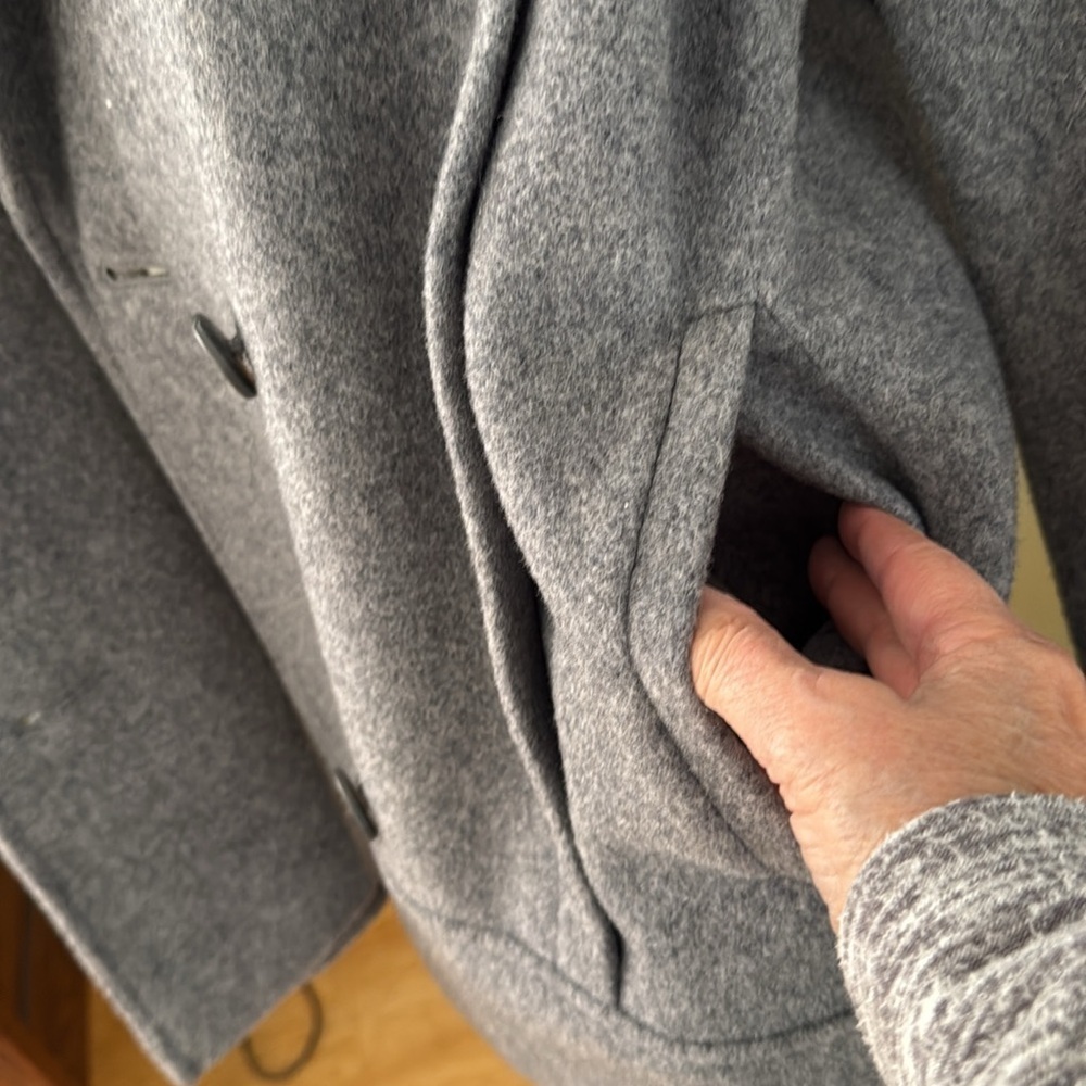 Vintage Fashionbilt Gray Wool Coat size 8 - Picture 9 of 13